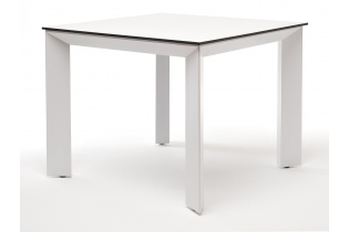 MR1001122 обеденный стол из HPL 90х90см, цвет молочный, каркас белый