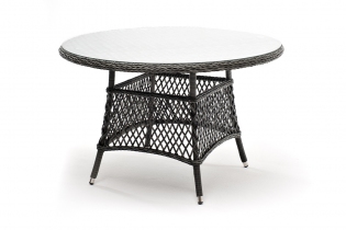 MR1001627 плетеный круглый стол, диаметр 118 см, цвет графит